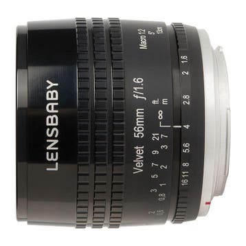 Lensbaby Velvet 56 Sony E - Zwart, Ophalen of Verzenden, Nieuw, Standaardlens