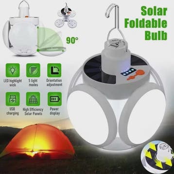 Oplaadbare Solar Camping Lantaarn - Krachtig, Draagbaar & Op, Verzenden, Nieuw