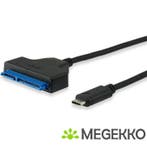 Equip 133456 USB Type C SATA Zwart, Verzenden, Nieuw, Equip