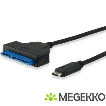 Equip 133456 USB Type C SATA Zwart, Verzenden, Nieuw, Equip
