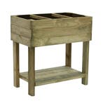 Verhoogde Moestuinbak met Worteldoek Grenen 80 x 40 cm, Tuin en Terras, Bloembakken en Plantenbakken, Verzenden, Nieuw, 30 tot 60 cm