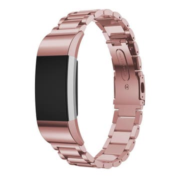 Fitbit Charge 2 Roestvrij Stalen Armband - Rosegold, Verstel, Verzenden, Nieuw