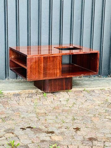 Wandtafel - Hout, Glas - salontafel