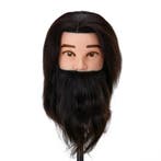 Kappershoofd WZ4N - Met baard en natuurlijk haar, Sieraden, Tassen en Uiterlijk, Uiterlijk | Haarverzorging, Verzenden, Nieuw