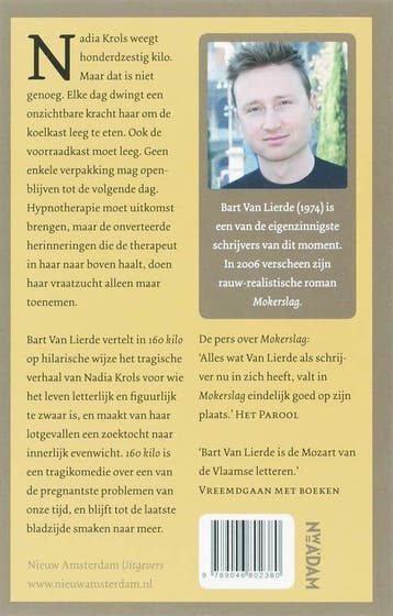 160 kilo 9789046802380 Bart Van Lierde, Verzenden, Gelezen, Bart Van Lierde