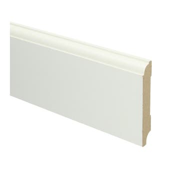 Sfeerplinten MDF Eigentijdse plint 90x18 wit voorgelakt R..., Overige materialen, Verzenden, 50 tot 150 cm, Overige typen