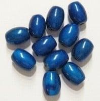10 x 3D miraclekraal, ovaal capri-blauw 11 x 8 mm gat c.a..., Ophalen of Verzenden, Nieuw, Kraal