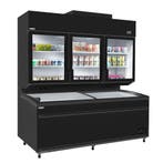 GGM Gastro | Koel-/vriescombinatie voor wandmontage - 2100mm, Witgoed en Apparatuur, Vriezers en Diepvrieskisten, Verzenden, Nieuw