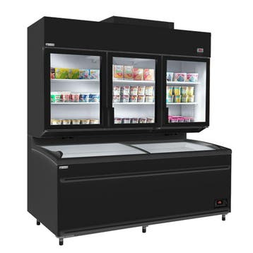 GGM Gastro | Koel-/vriescombinatie voor wandmontage - 2100mm, Witgoed en Apparatuur, Vriezers en Diepvrieskisten, Verzenden, Nieuw