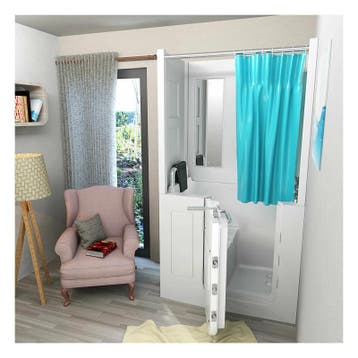 Instapbad Zitbad Hydro Rechts Met Douche Opbouw 110X68X114, Ophalen of Verzenden, Nieuw