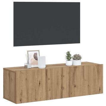 Zwevend tv-meubel 100cm artisan eiken - Retoerdeal!, 100 tot 150 cm, Ophalen of Verzenden, Zo goed als nieuw, Modern, Trendy