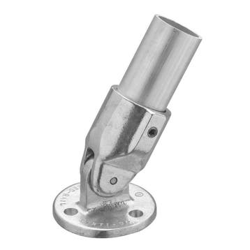 Buiskoppeling Scharniervoet Rond Ø 27 mm Aluminium, Verzenden, Nieuw