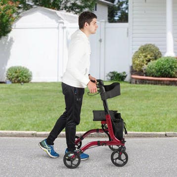 2dekans | Coast Opvouwbare Aluminium Rollator Walker met 4, Ophalen of Verzenden, Zo goed als nieuw