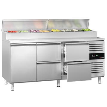 GGM Gastro | Saladette PREMIUM - 1795x700mm - 1 deur + 4 |, Verzenden, Nieuw in verpakking