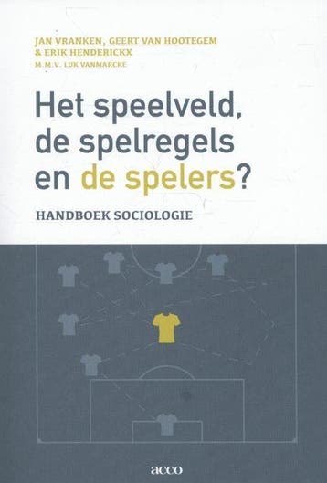 9789033493553 Het speelveld, de spelregels en de spelers, Verzenden, Zo goed als nieuw, Jan Vranken