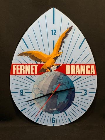Wandklok - Fernet Branca - Plastic - 1970-1980