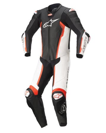 Alpinestars Missile V2 1-Delig Pak Zwart Wit Rood Fluo, Nieuw met kaartje, Overall, Alpinestars, Heren