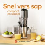 2dekans | KitchenBrothers Slowjuicer - Verticaal - Juicer -, Huis en Inrichting, Ophalen of Verzenden, Zo goed als nieuw