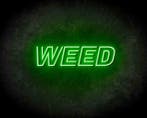WEED TEXT neon sign - LED neon reclame bord neon letters ..., Verzenden