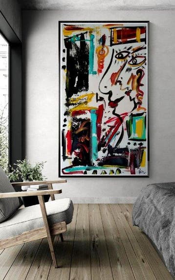 Luc Mora - Miss abstract his girlfriend - XXL, Antiek en Kunst