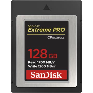 Sandisk CFexpress Extreme Pro 128GB 1700 / 1200MB/s type B, Ophalen of Verzenden, Nieuw, Overige typen, Overige merken