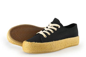 Sacha Sneakers in maat 38 Zwart, Verzenden, Zwart, Sneakers of Gympen, Sacha