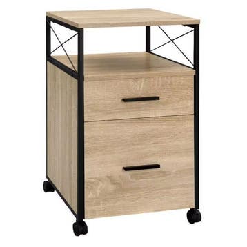 Rolcontainer met Wielen – Houten Archiefkast met Laden, Verzenden, Nieuw in verpakking