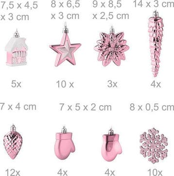 2dekans | kerstballen set van 100 - plastic - mat - glanzend, Ophalen of Verzenden, Zo goed als nieuw