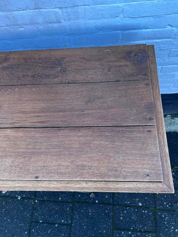 antiek eiken 3 ladekast,, 102 x 47 cm, hoog 98cm