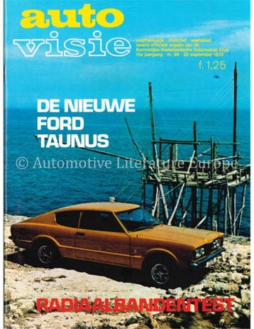1970 AUTOVISIE MAGAZINE 39 NEDERLANDS, Nieuw, Author