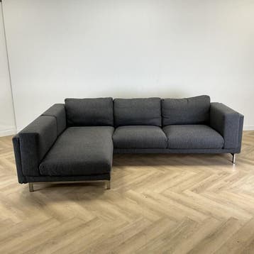 Ikea Nockeby hoekbank, (hxbxd) 68x280x172 cm, antraciet, Ophalen of Verzenden, Gebruikt, Bureau