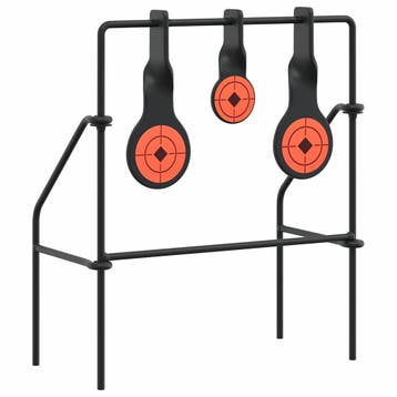 vidaXL Terugstellend Doel Zwart 26 x 13 x 31 cm Staal, Verzenden, Nieuw