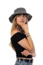 Vissershoed Jeans Grijs Blauwe Denim Cowboyhoed Spijkerstof, Ophalen of Verzenden, Nieuw, Overige maten, Carnaval