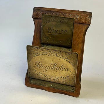 Brievenhouder - Art Nouveau - Brieven & Dagbladen Houder -