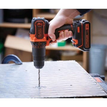 BLACK &amp; DECKER - Percussion Drill - Li Ion Battery 2x..., Verzenden, Nieuw