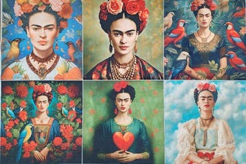 AA177 - Artistiek textiel – Een eerbetoon aan Frida Kahlo -, Antiek en Kunst