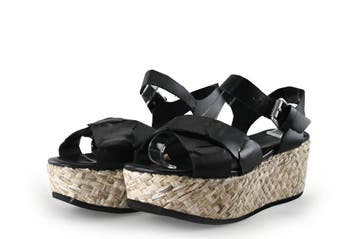 Sacha Sandalen in maat 40 Zwart, Kleding | Dames, Schoenen, Verzenden, Zwart, Sandalen of Muiltjes, Zo goed als nieuw