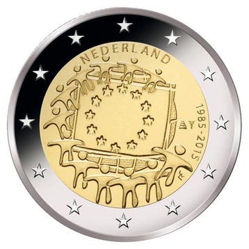 Nederland 2 Euro Europese Vlag 2015, Postzegels en Munten, Munten | Europa | Euromunten, Verzenden