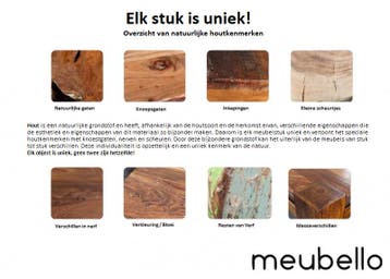 Massief houten salontafel ARCHITECTURE 100cm geolied eiken, Ophalen of Verzenden, Nieuw