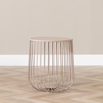 50% Korting: Salontafel Tygo metaal taupe, Ophalen, Zo goed als nieuw, Rond, Scandinavisch, Modern