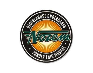 Nozem nederlandse onderdanen reclamebord, Verzamelen, Ophalen of Verzenden, Nieuw