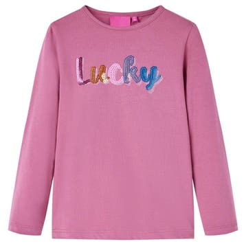 vidaXL Kindershirt met lange mouwen 92 frambozenkleur, Verzenden, Nieuw