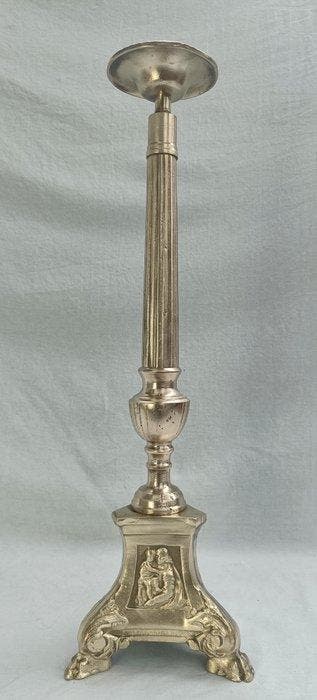 Kaarsenhouder Sainte-Trinité (Heilige Drie-eenheid) - Brons