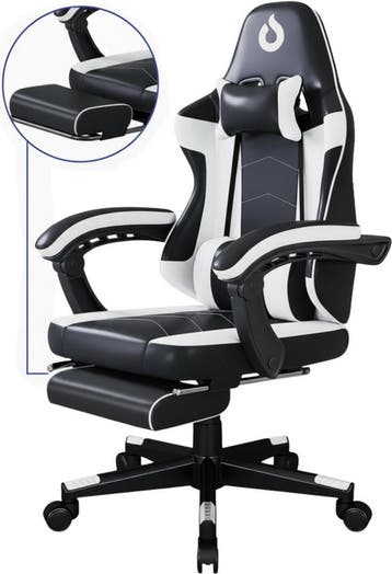 Stane Verstelbare Ergonomische Gamestoel met Voetsteun -, Ophalen of Verzenden, Nieuw