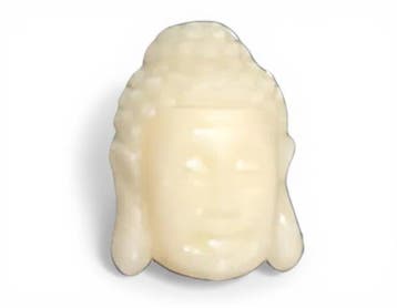 2 x Boeddha resin kraal 13 x 9,5 mm – gat 1 mm – ivoor, Ophalen of Verzenden, Nieuw, Kraal