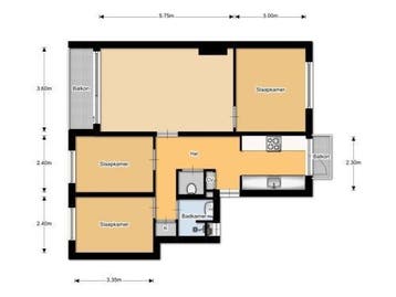 Te Huur 4 Kamer Appartement Hekbootstraat In Rotterdam, Huizen en Kamers, Rotterdam, Direct bij eigenaar, Appartement, Rotterdam