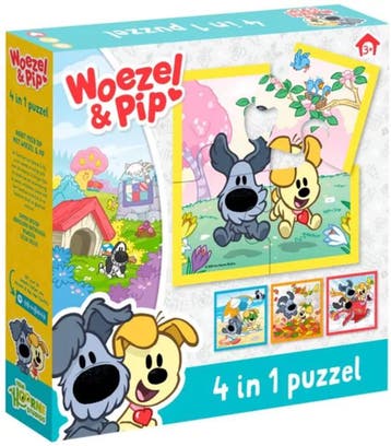 Woezel & Pip - 4 in 1 Puzzel (4 in 1 puzzel) | Bambolino, Verzenden, Nieuw