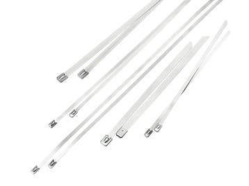 Metalen RVS Tie Wrap - 4,6 x 100 mm - 100 stuks, Ophalen of Verzenden, Nieuw, Rvs, Overige typen