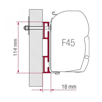 Fiamma Adapter D 120 F45, Ophalen of Verzenden, Nieuw