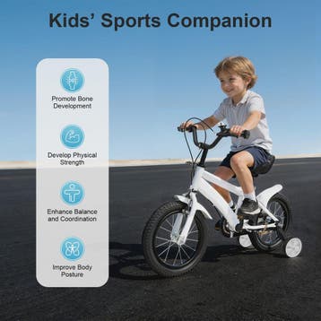 14 Inch Kinderfiets met Zijwielen - Leerfiets voor Jongens e, Fietsen en Brommers, Verzenden, Nieuw
